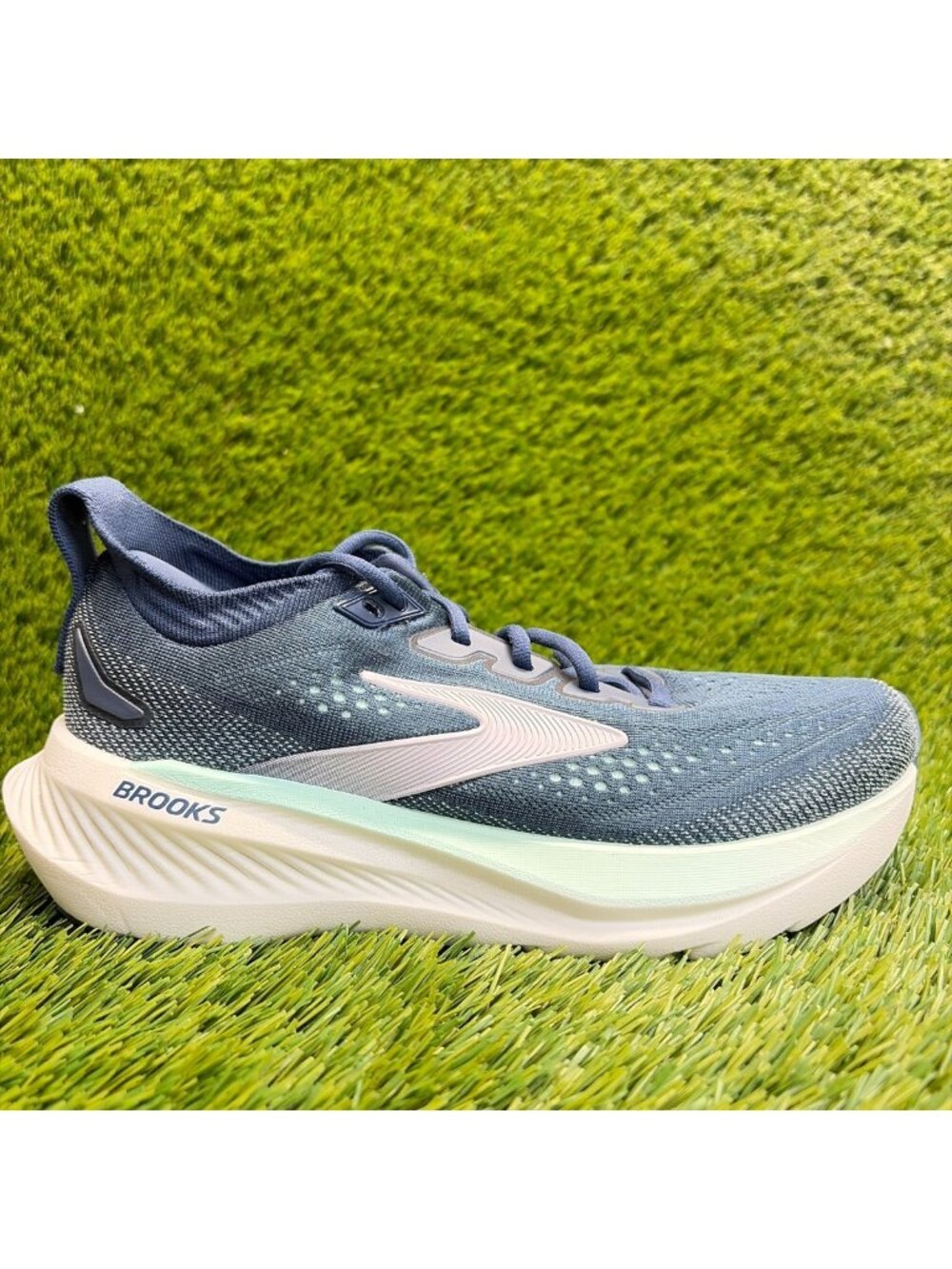 Brooks Glycerin 23 Womens Size 7.5 Blue White Athletic Running Shoes Sneakers